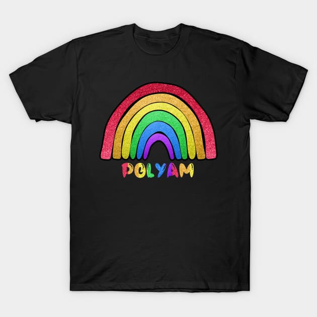 Polyam Rainbow T-Shirt by Wanderer Bat